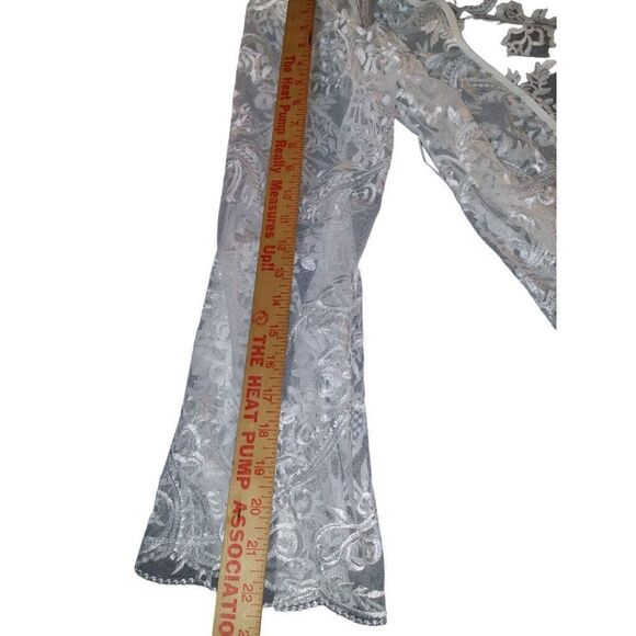 Homebodii Bridal‎ Robe Women Sz XS Lace White Maxi Sexy Intimates - Picture 5 of 7